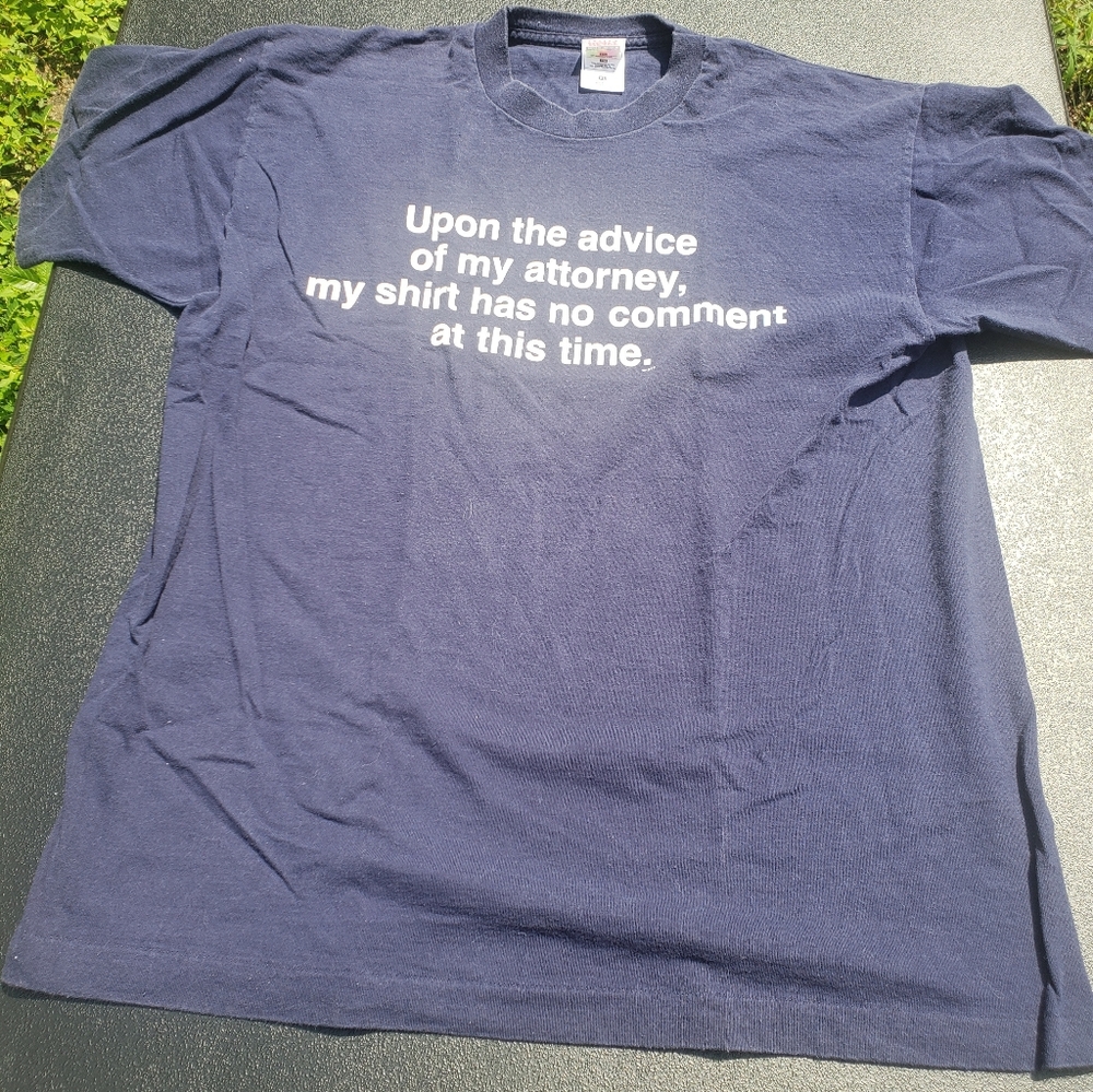 Vintage 90s Mens Comic T-shirt XL (Attorney)